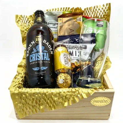 Cesta com cerveja artesanal – Caixa Baden Beer