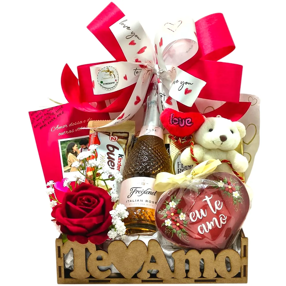 Caixa com rosa eterna – Caixa Doce Rosa
