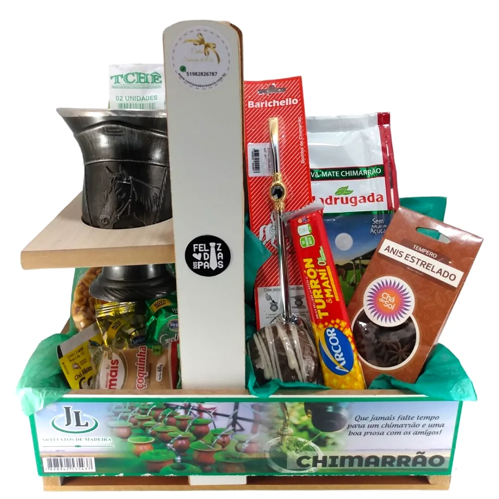 Kit chimarrão de presente – Cesta Gauderio