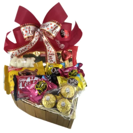 Coração de chocolates – Coração Doce Romântico