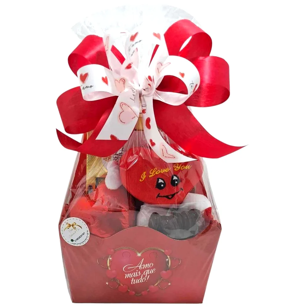 Cachepot com coração de pelúcia – Doce Amor, foto 2