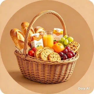 Cesta de café da manhã